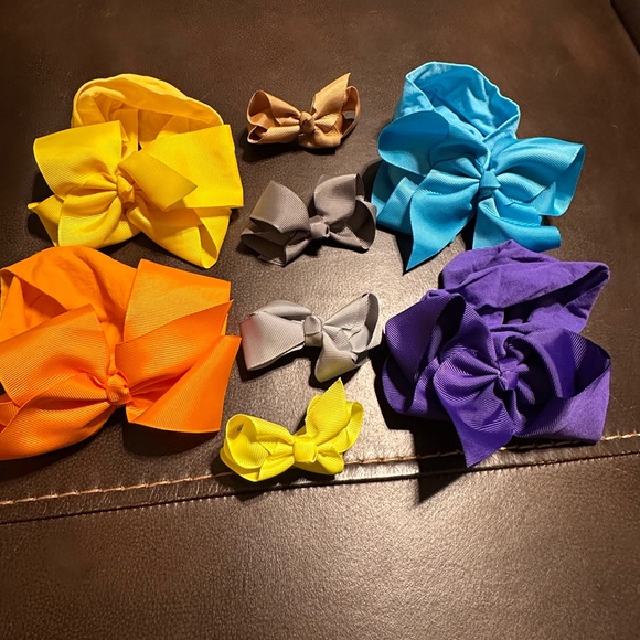 Colorful Kids Hair Bow Set - Bin 7 - Picture 1 of 1